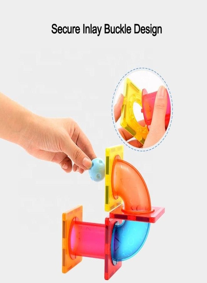 Artnery Magnetic Marble Run Blocks 88 Pcs | Magnetic Tile Toys | 3D Educational STEM Puzzle Building Set for Kids Boys Girls MBT88 - Image 5